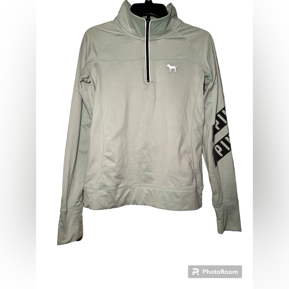 PINK half-zip pullover